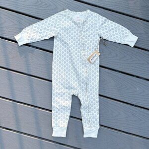 NWT Pink Chicken Organic Cotton Footless Bodysuit Zippered Onesie